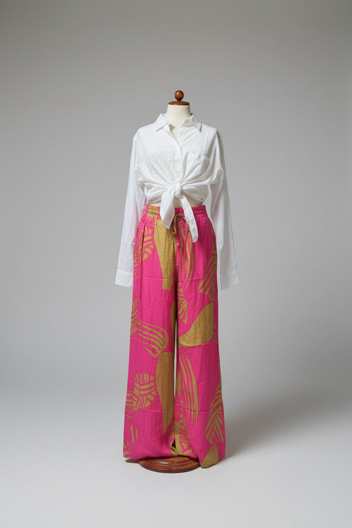 Viscose Palm Trousers | M11 Shop