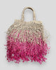 Macrame jute bag with multicolored fringes Maison Bengal @ | M11 Shop