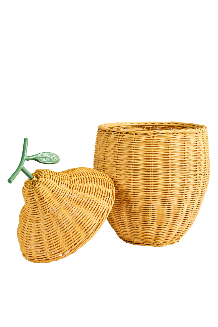 Cestino Aloha limone con coperchio Puebco | M11 Shop