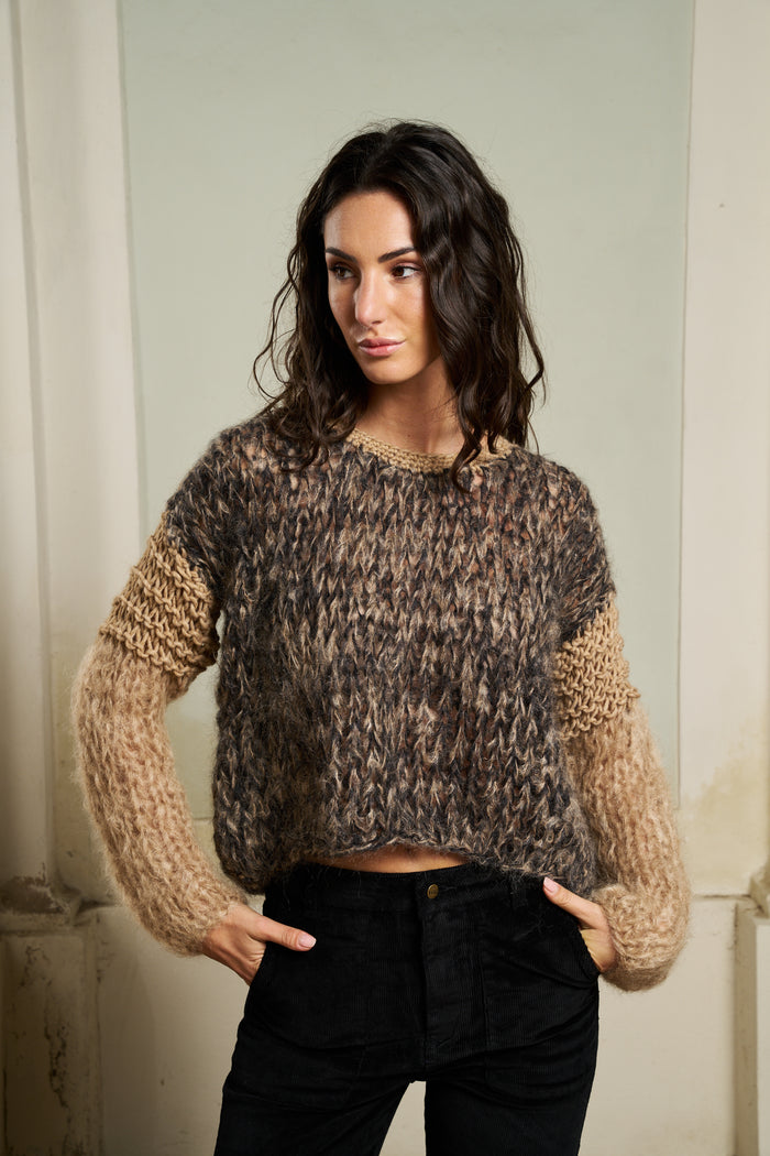 Matiforevere camel Of Handmade sweater | M11 Shop