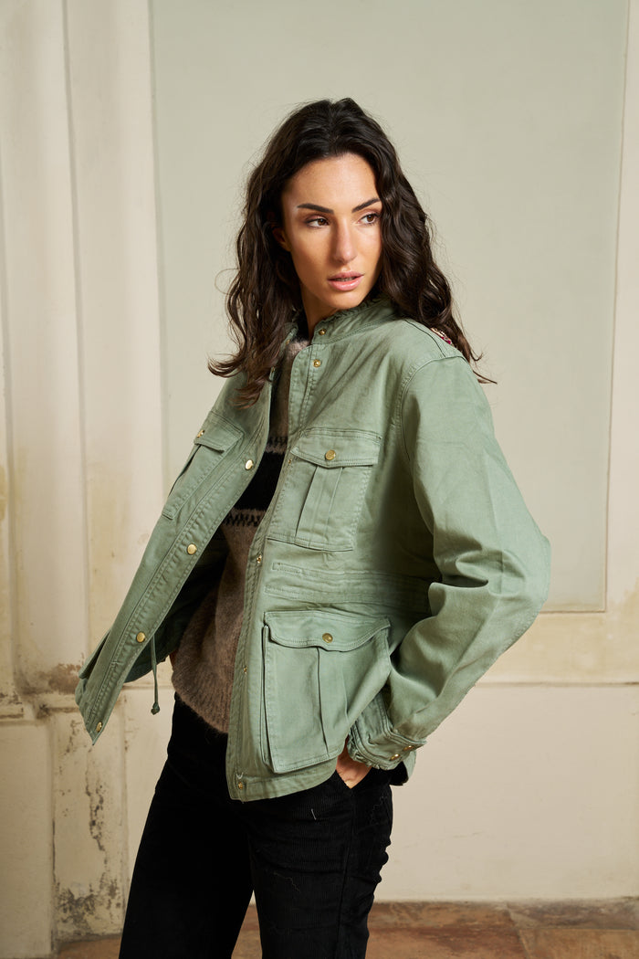 Giacca in jeans ricamata Ilyoucha | M11 Shop