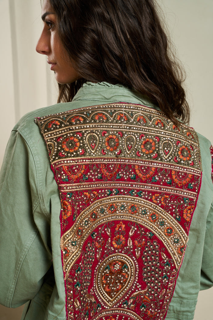 Giacca in jeans ricamata Ilyoucha | M11 Shop