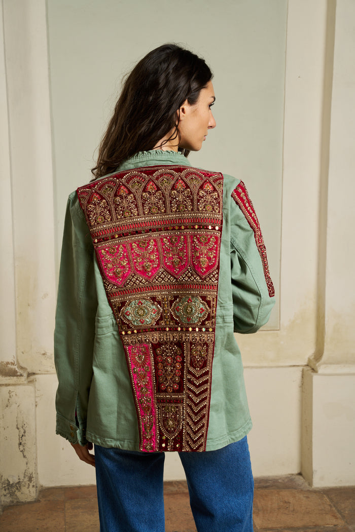 Giacca in jeans ricamata Ilyoucha | M11 Shop