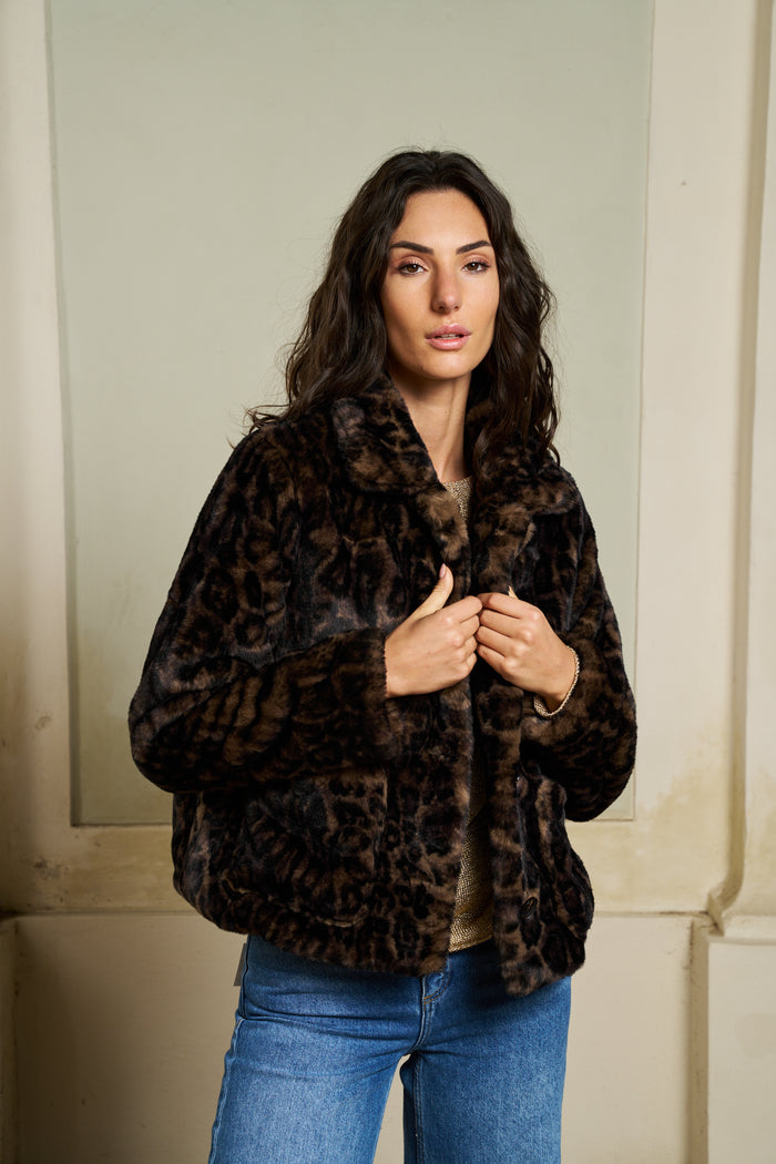 Giacca soffice in pelliccia sintetica Princess goes Hollywood | M11 Shop