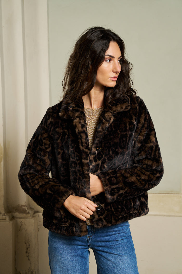 Giacca soffice in pelliccia sintetica Princess goes Hollywood | M11 Shop