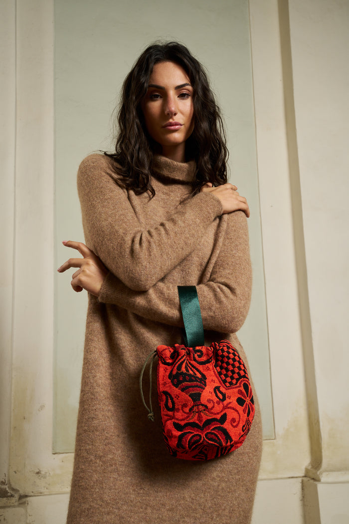 Borsa con corda in tessuto Jacquard Puebco | M11 Shop