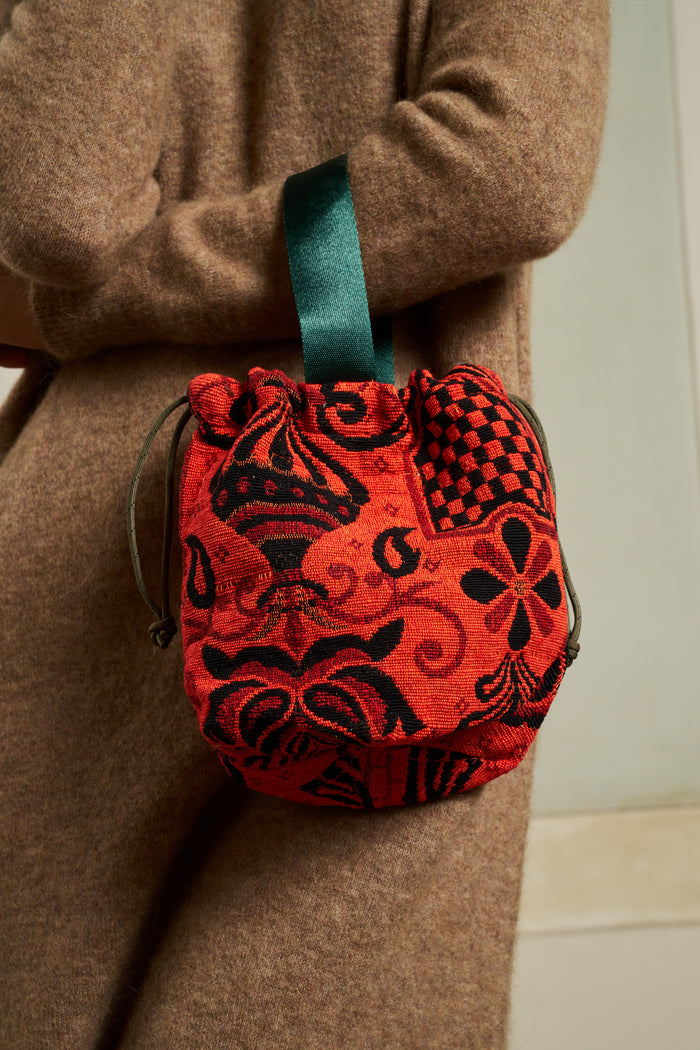 Borsa con corda in tessuto Jacquard Puebco | M11 Shop