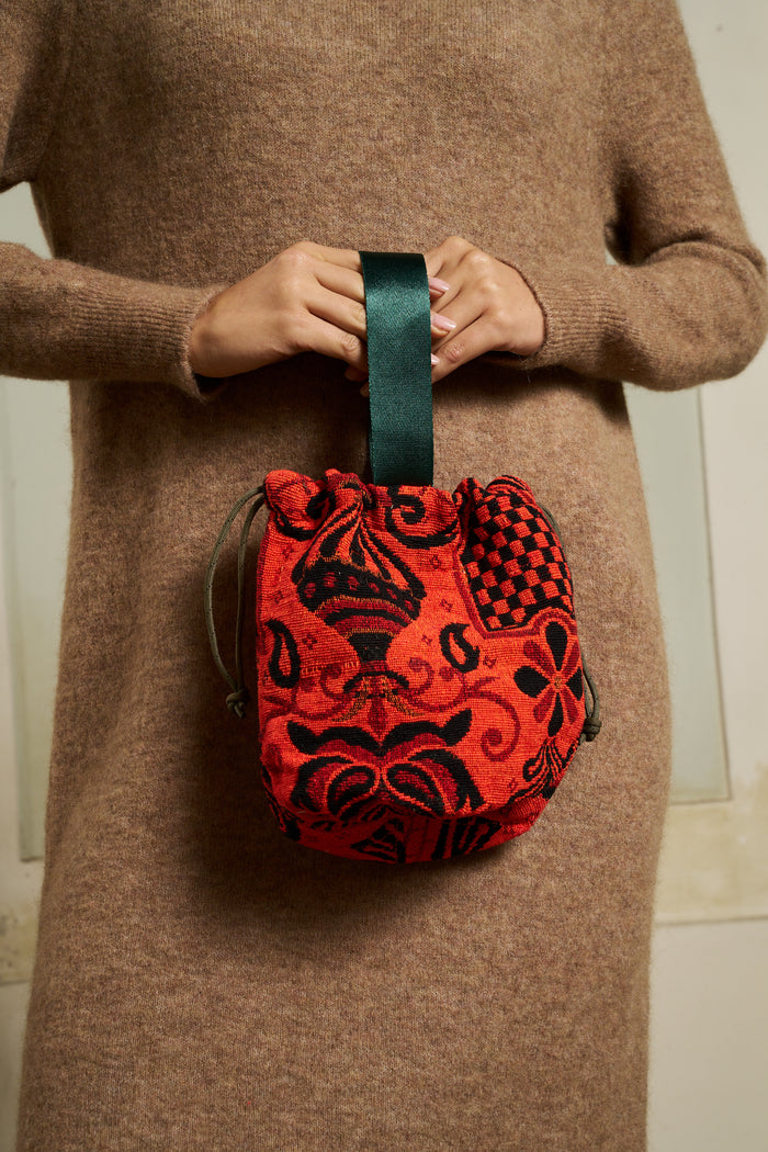 Borsa con corda in tessuto Jacquard Puebco | M11 Shop