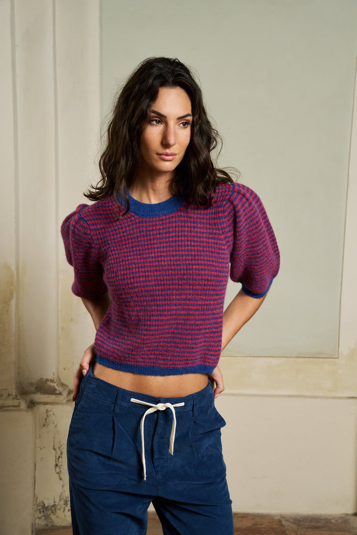 Pullover a maniche corte a palloncino Federica Les Tricots d'O | M11 Shop