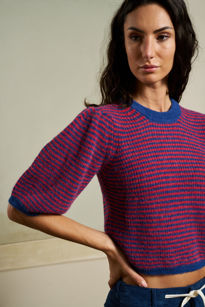 Pullover a maniche corte a palloncino Federica Les Tricots d'O | M11 Shop