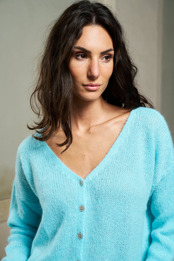 Cardigan Melinda corto con bottoni Colorine | M11 Shop