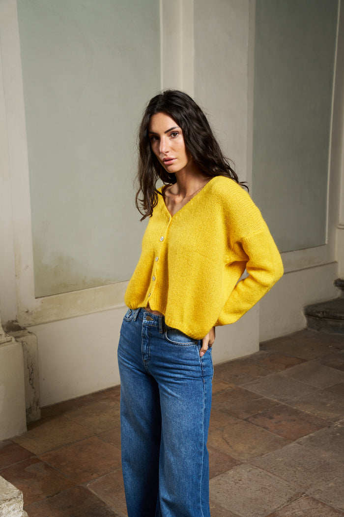 Cardigan Melinda corto con bottoni Colorine | M11 Shop