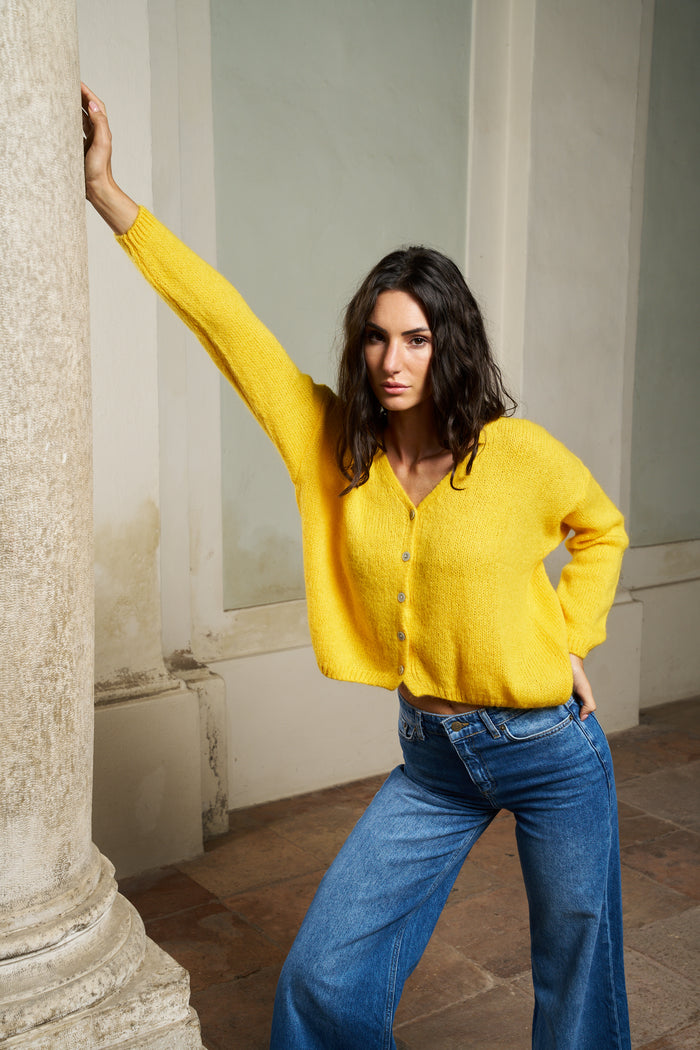 Cardigan Melinda corto con bottoni Colorine | M11 Shop