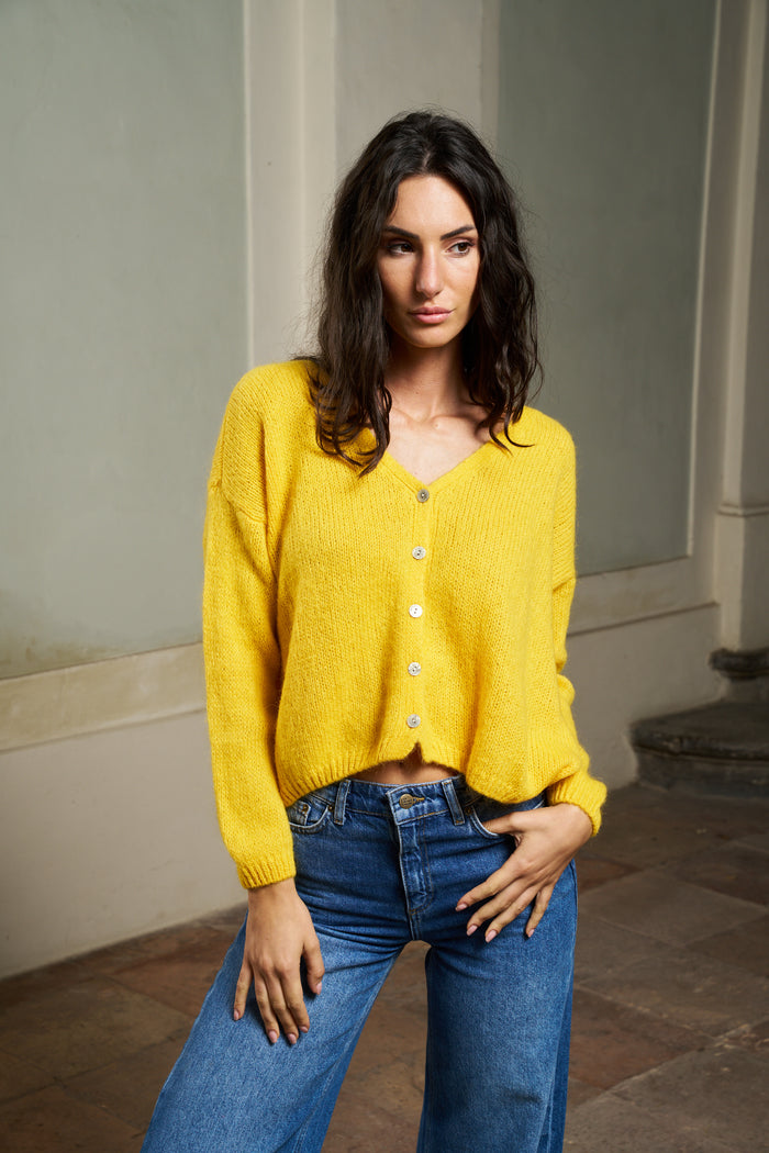 Cardigan Melinda corto con bottoni Colorine | M11 Shop
