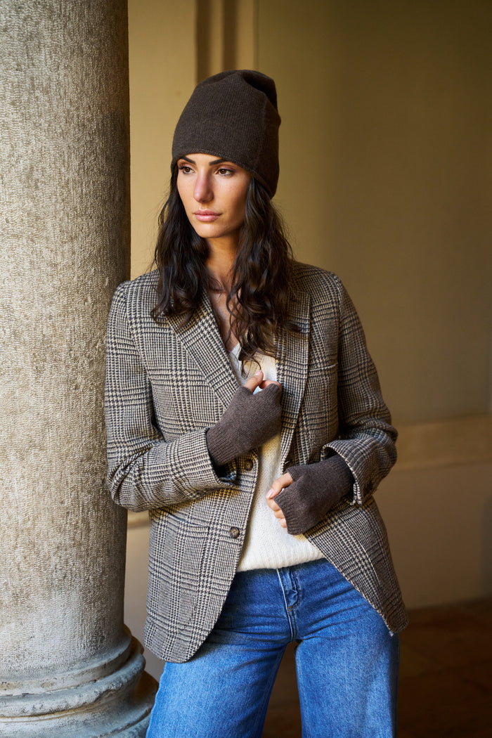 Guanti senza dita 100% cashmere Palme | M11 Shop