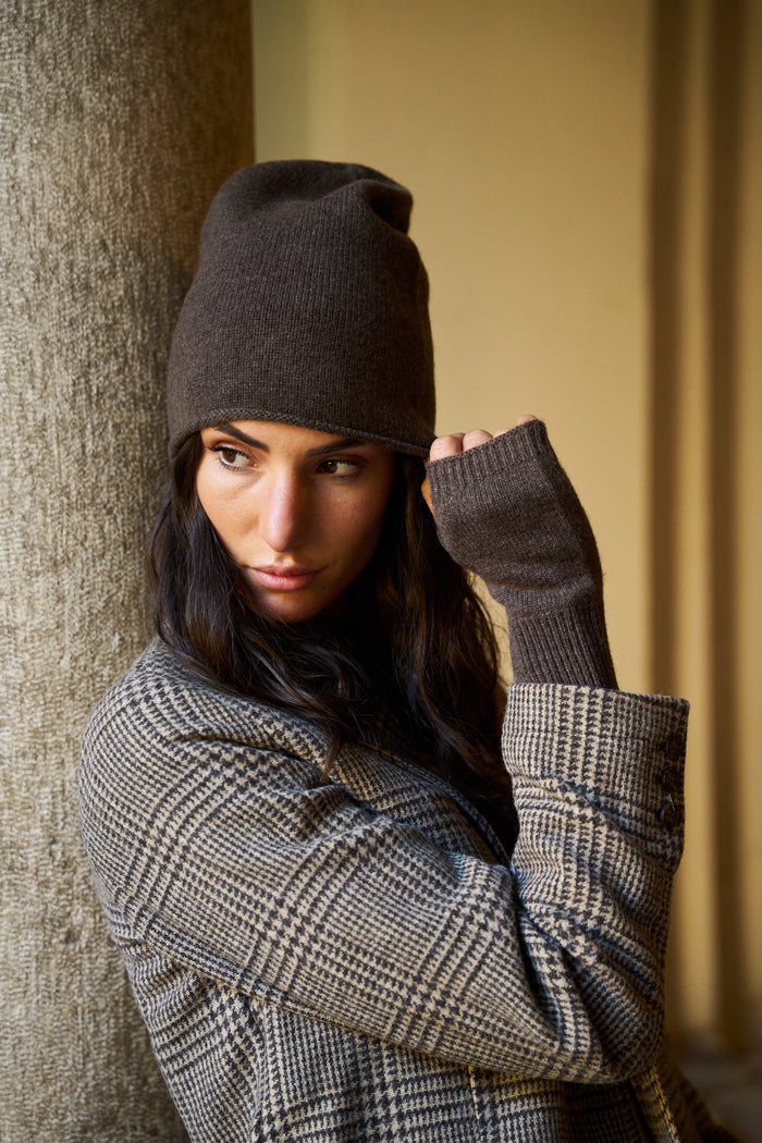 Guanti senza dita 100% cashmere Palme | M11 Shop