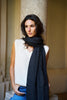 Sciarpa con frange in lana e cashmire Palme | M11 Shop
