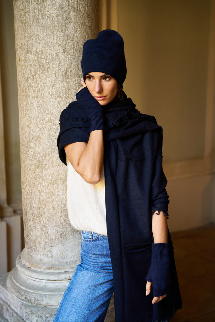 Guanti senza dita 100% cashmere Palme | M11 Shop