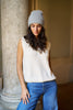 Berretto in angora con paillettes Palme | M11 Shop