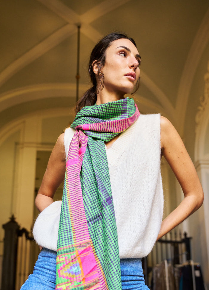 Sciarpa pied de poule Palme | M11 Shop