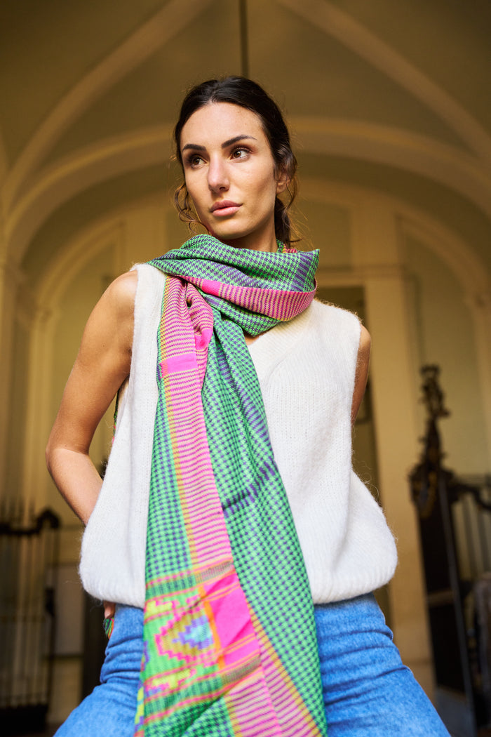 Sciarpa pied de poule Palme | M11 Shop