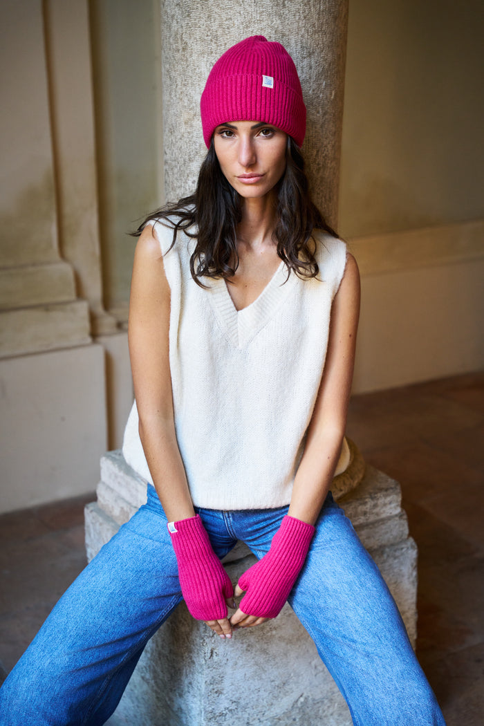 Berretto in lana merino/cashmire/seta Good Basic Merz b. Schwanen | M11 Shop