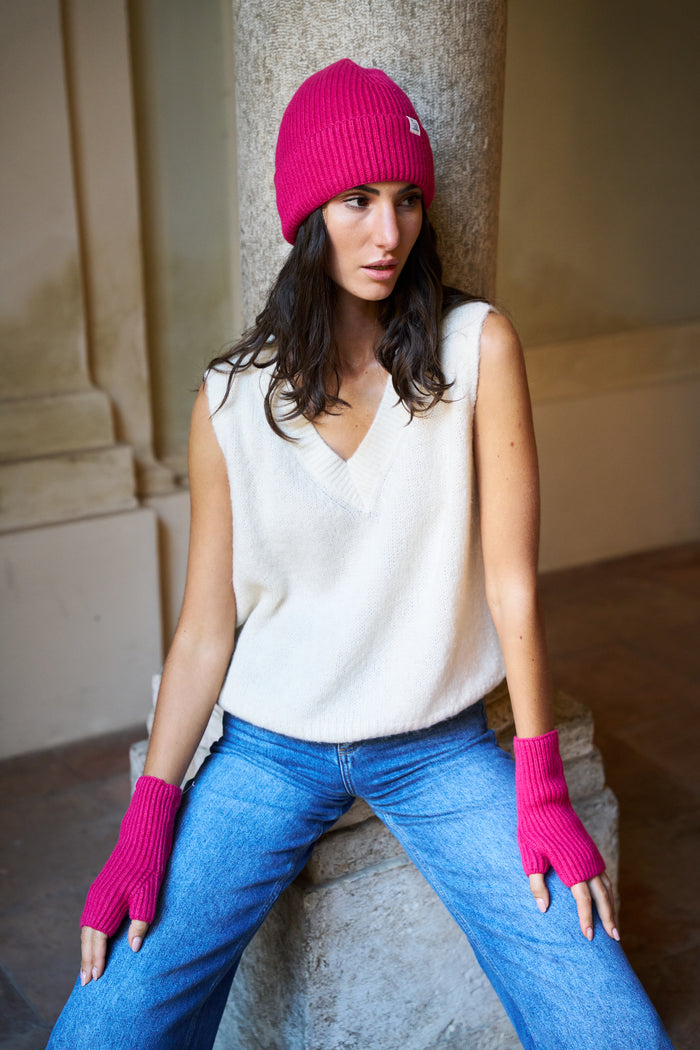 Berretto in lana merino/cashmire/seta Good Basic Merz b. Schwanen | M11 Shop