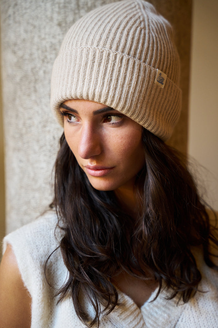 Berretto in lana merino/cashmire/seta Good Basic Merz b. Schwanen | M11 Shop