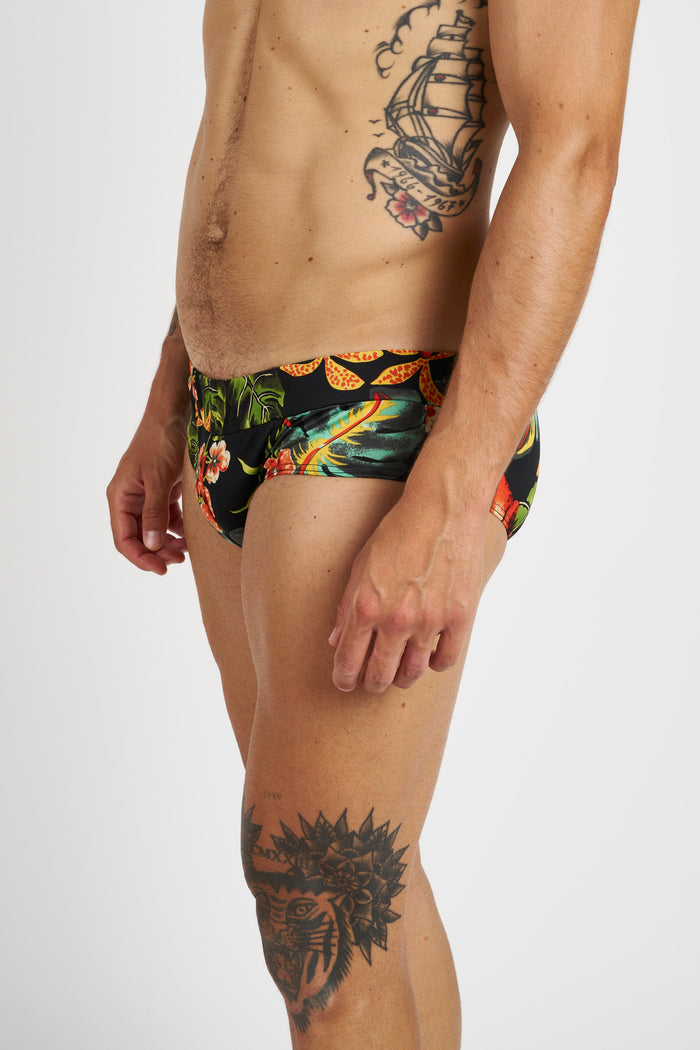 Slip vita bassa in lycra stampata M11Shop | M11 Shop