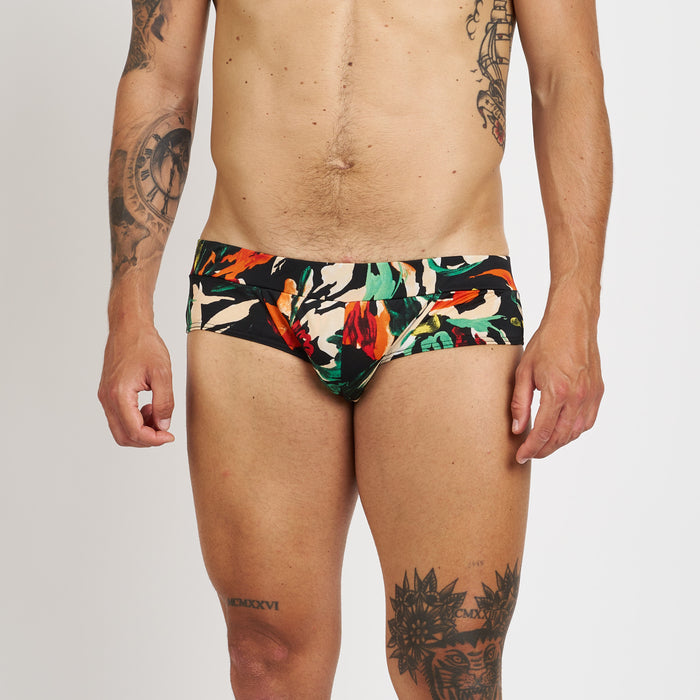 Slip vita bassa in lycra stampata M11Shop | M11 Shop