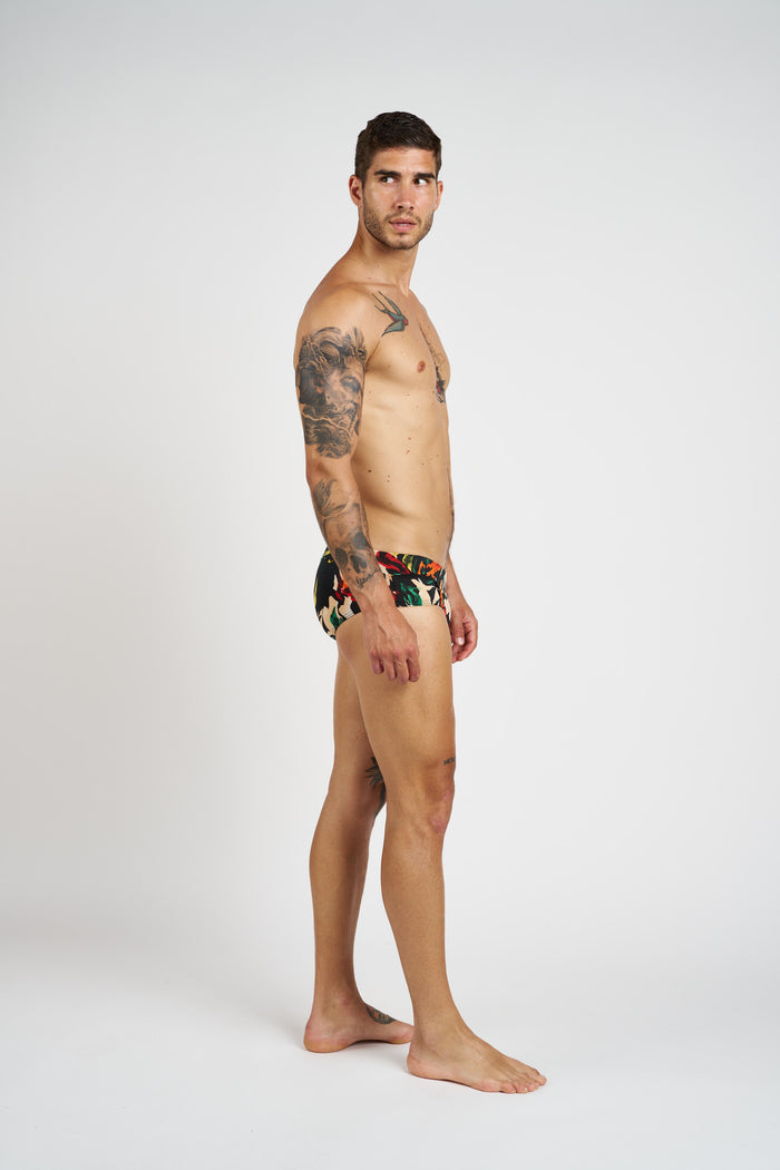 Slip vita bassa in lycra stampata M11Shop | M11 Shop