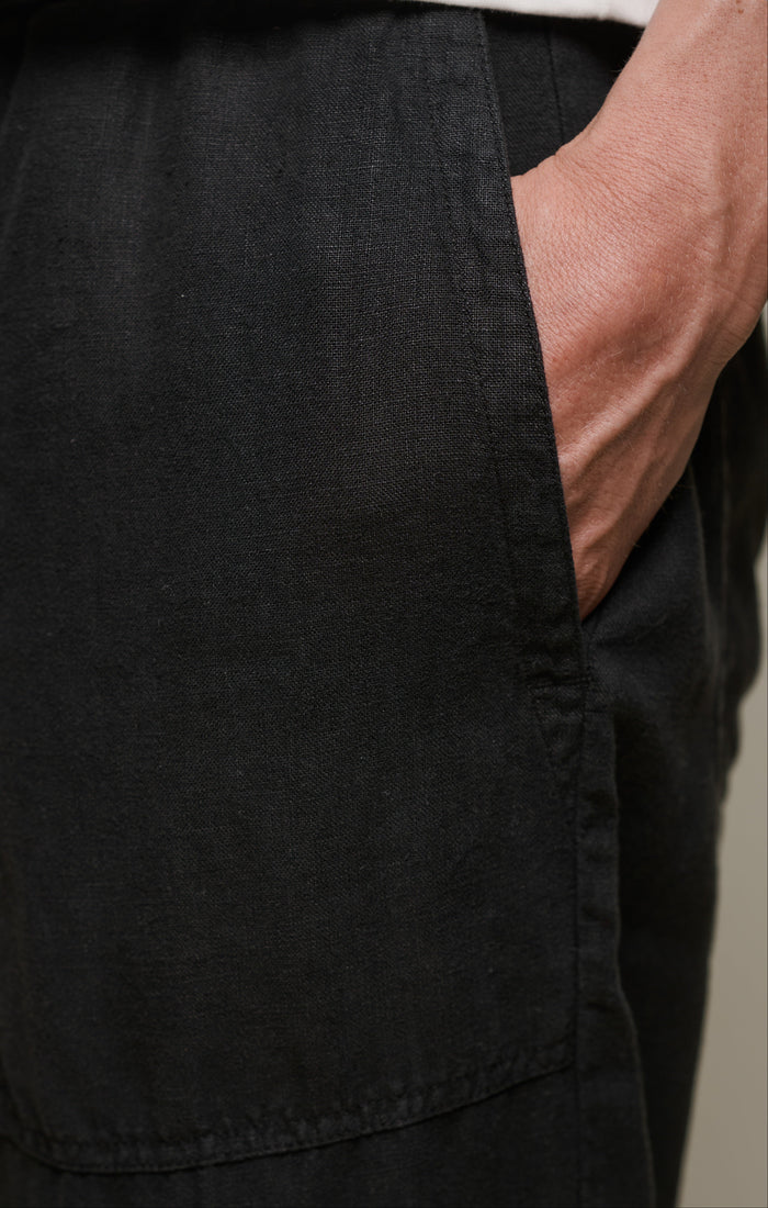Drawstring trousers 100% linen Merz b. Schwanen | M11 Shop