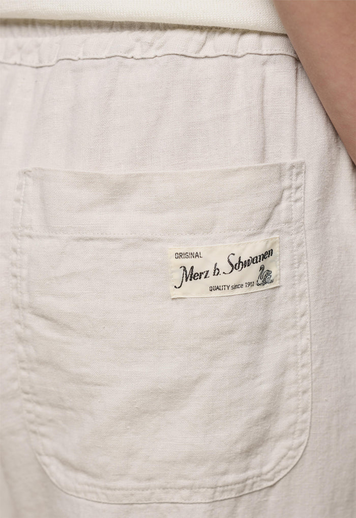Merz b. Schwanen 100% Linen Drawstring Trousers | M11 Shop