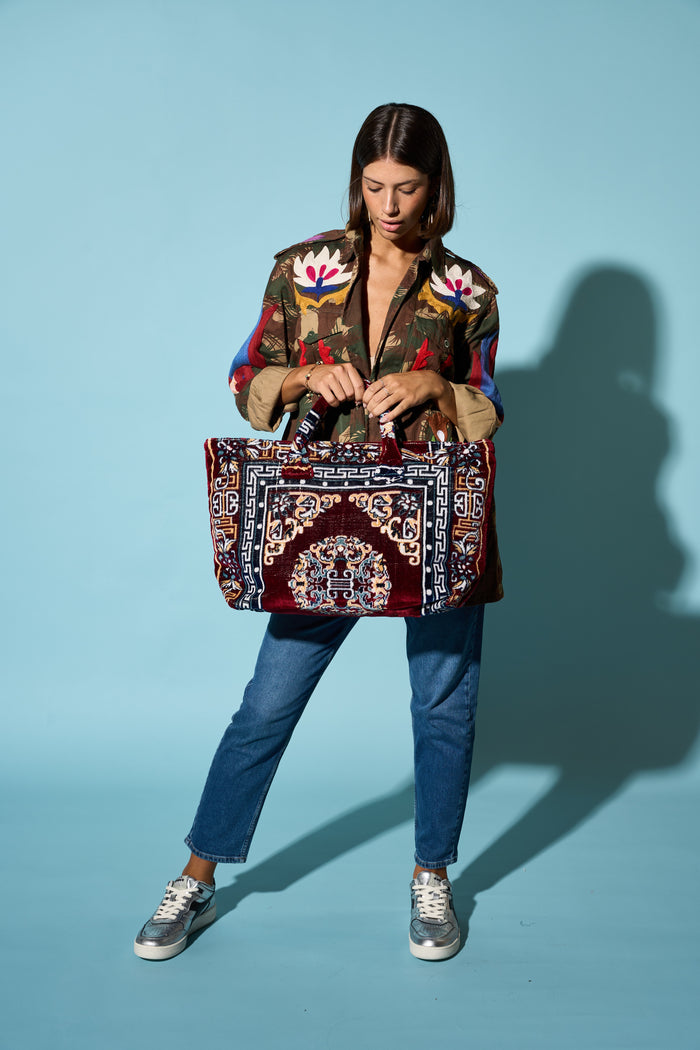 Borsa in velluto cotone Puebco | M11 Shop