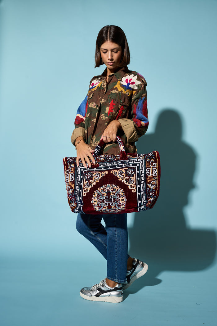 Borsa in velluto cotone Puebco | M11 Shop