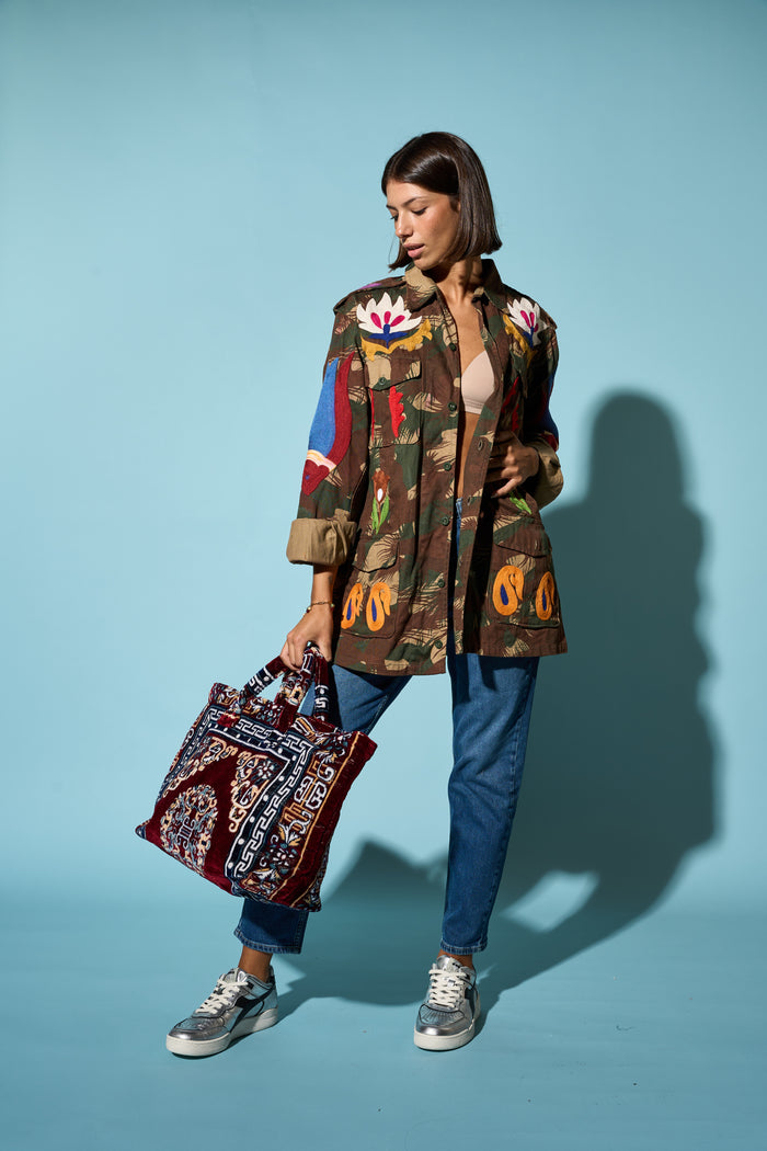 Borsa in velluto cotone Puebco | M11 Shop