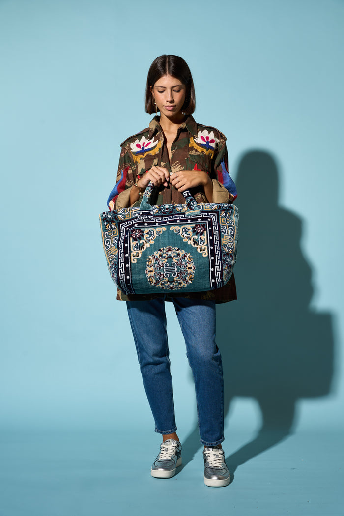 Borsa in velluto cotone Puebco | M11 Shop