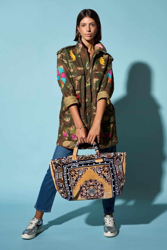 Borsa in velluto cotone Puebco | M11 Shop