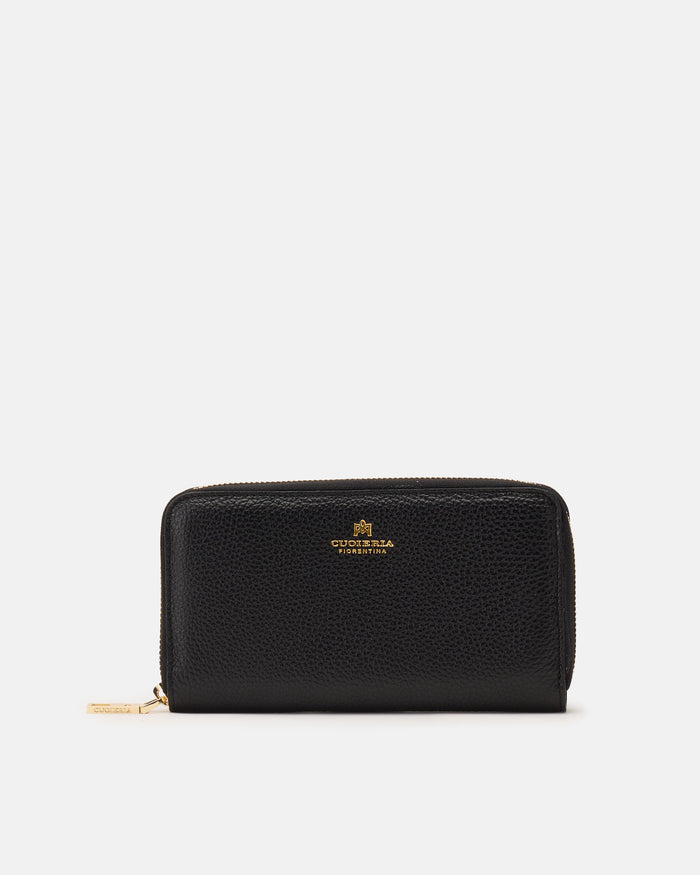 Velvet Zip Around Wallet by Cuoieria Fiorentina | M11 Shop