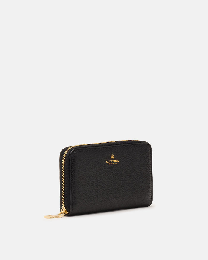 Velvet Zip Around Wallet by Cuoieria Fiorentina | M11 Shop