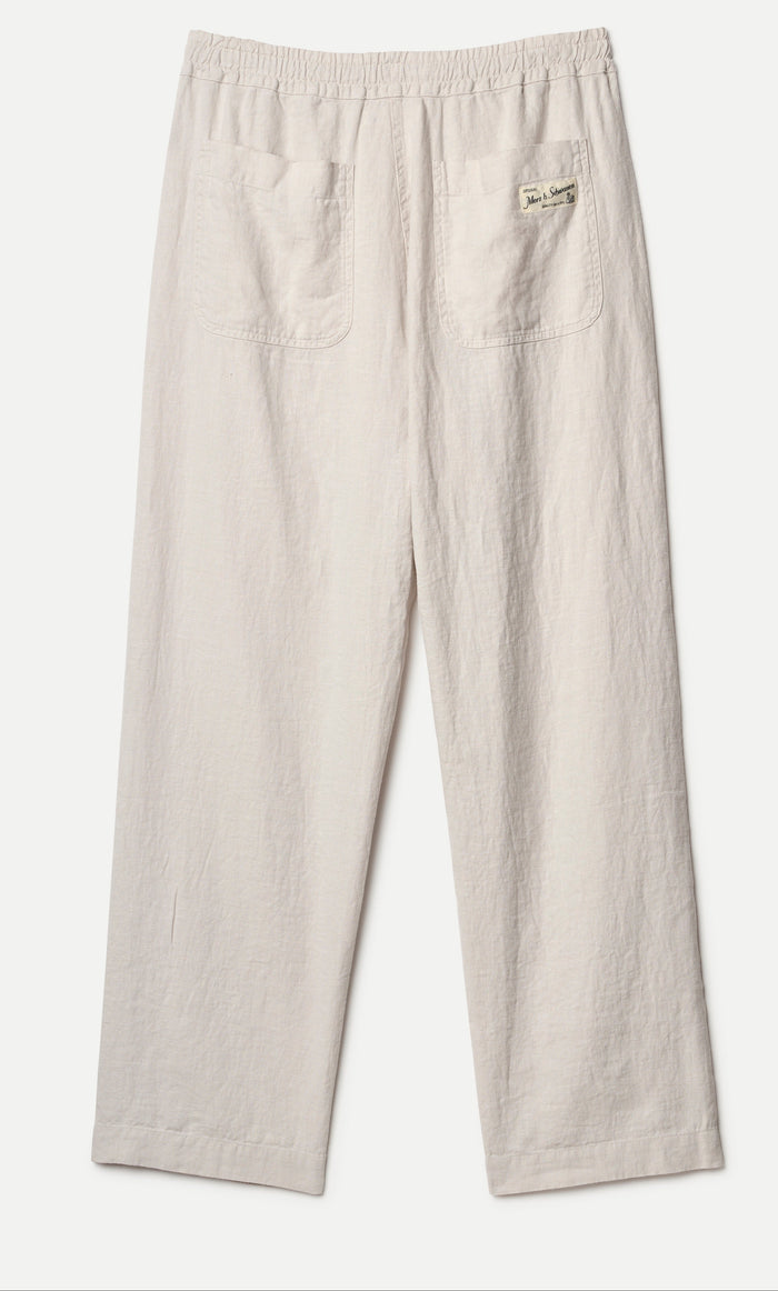 Merz b. Schwanen 100% Linen Drawstring Trousers | M11 Shop