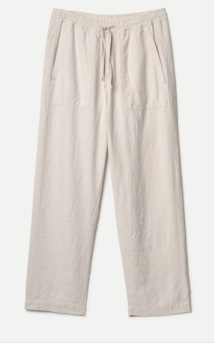 Merz b. Schwanen 100% Linen Drawstring Trousers | M11 Shop
