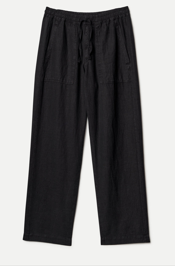 Drawstring trousers 100% linen Merz b. Schwanen | M11 Shop