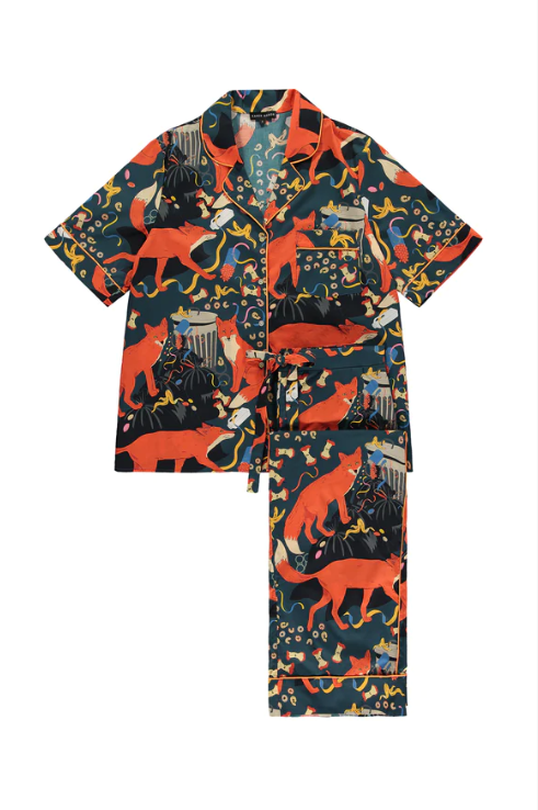 Midnight Party Organic Cotton Pajamas Karen Mabon | M11 Shop