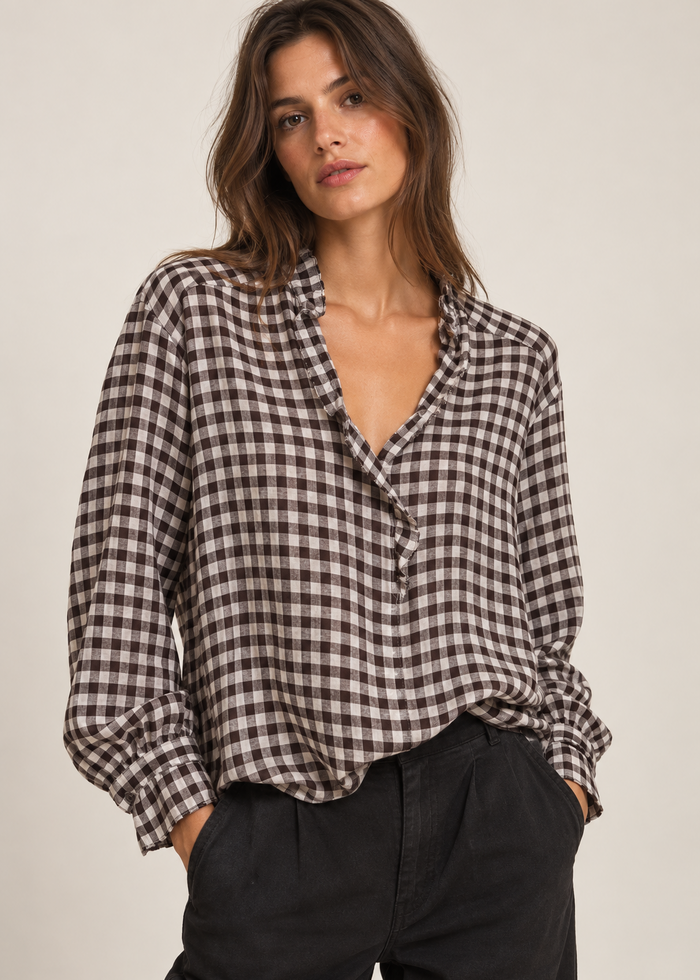 Hartford Carmela women's plaid viscose shirt - Women's Shirts | M11 Shop
