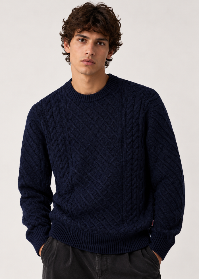 Sebago Flemish Irish cable-knit wool sweater | M11 Shop