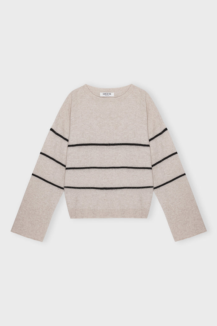 Care by Me 100% Cashmere Striped Sweater | M11 Shop