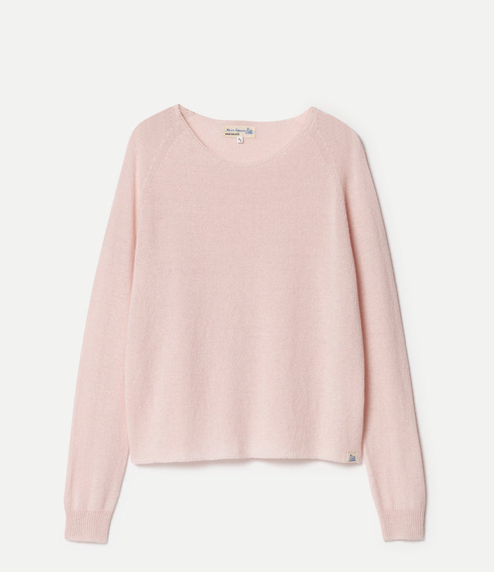 Maglia raglan leggera in lana merino, cashmere e seta Merz b. Schwanen | M11 Shop