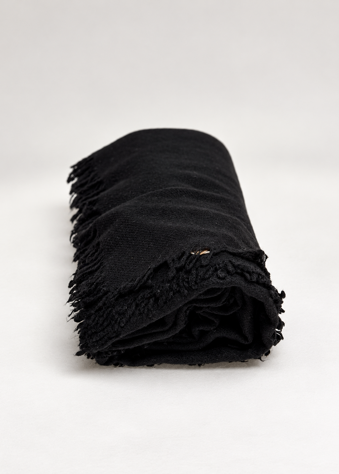 Sciarpa con frange in lana e cashmere Palme - Scarves | M11 Shop