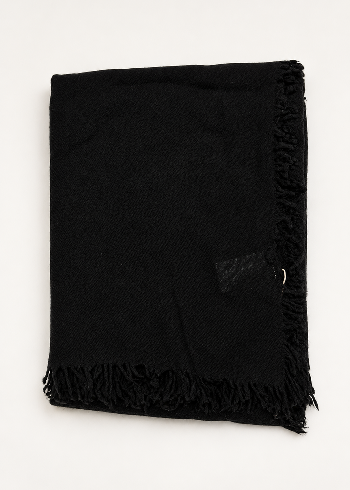 Sciarpa con frange in lana e cashmere Palme | M11 Shop